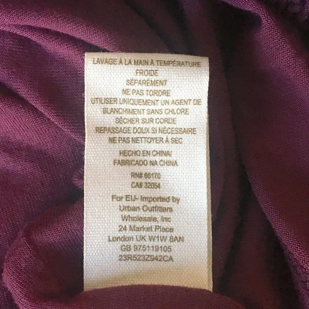 Free People Open Scoop Back Bodycon Dress Purple Large - Picture 6 of 6